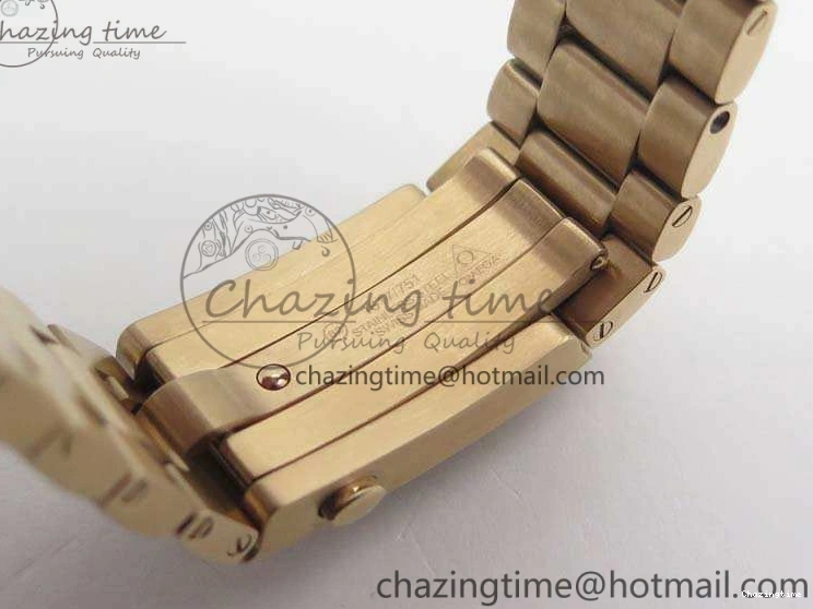 0328 Seamaster Pro Chrono RG Best Edition Black Ceramic Black Dial On RG Bracelet A ComfortFit 8130